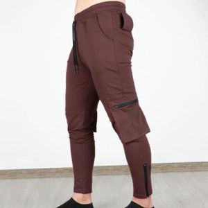 Asrv RED Men’s Core Division Cargo Zip Joggers